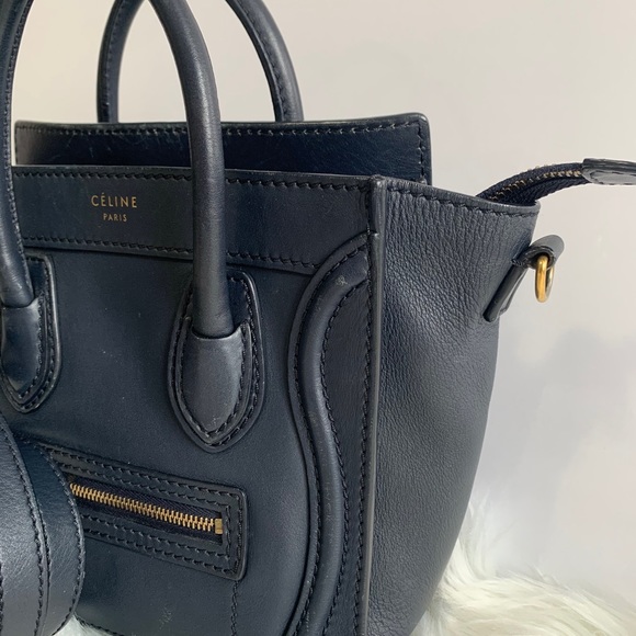 Celine Nano Luggage in Navy blue - Picture 3 of 16